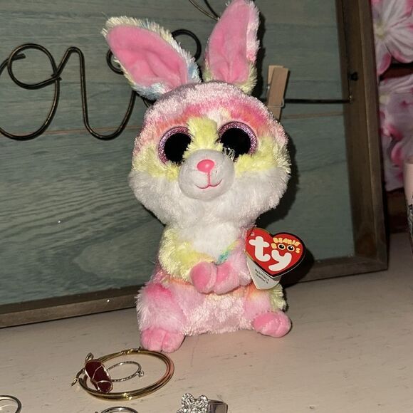 Beanie Boo’s bunny tye dye “Lollipop”. 6 inch. NWT - Picture 4 of 6